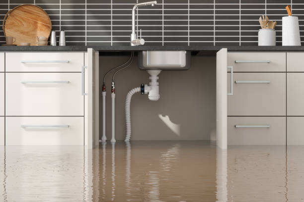 Water damage restoration process in TX